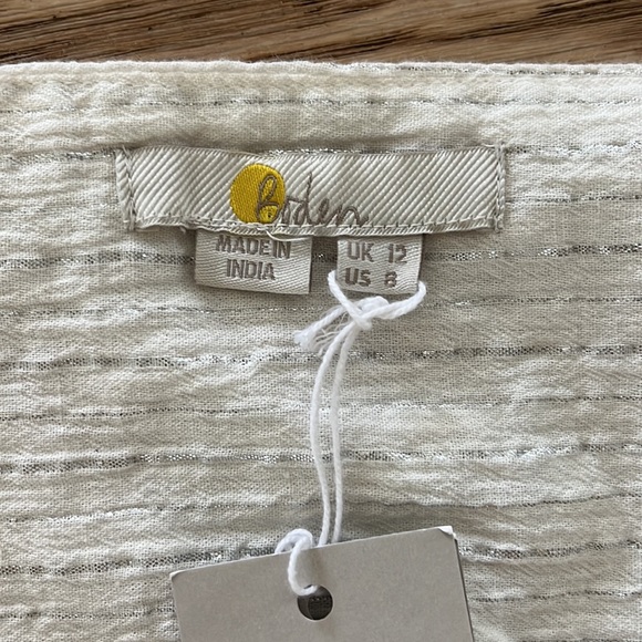 BODEN Metallic thread white top - Picture 5 of 6